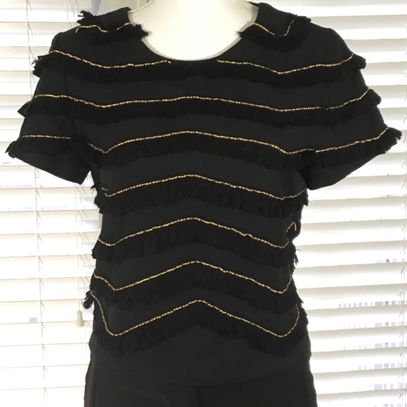 REVOLVE ENDLESS ROSE top with fringe & gold detail - Picture 2 of 8
